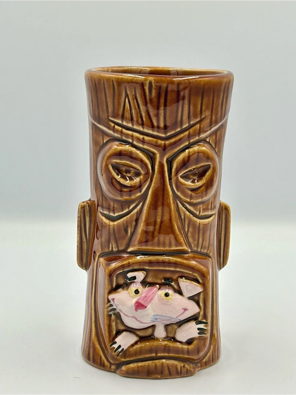 Tiki Mug Pink Panther Designed By Shag Josh Angle